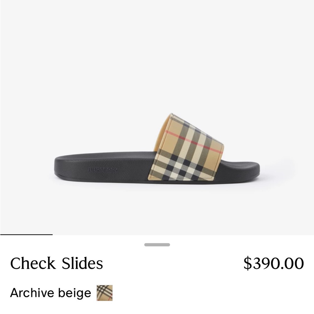 Burberry slides size 37